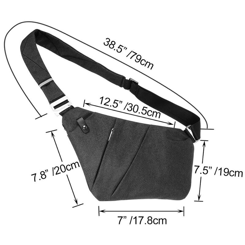 OSOCE Противоугонная сумка через плечо сумка на ремне нагрудная сумка водонепроницаемый чехол рюкзак Велосипедный спорт