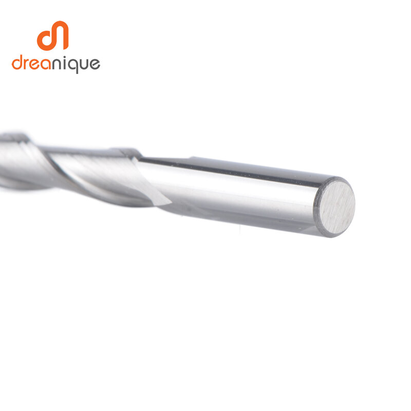 Dreanique-Fresa de extremo de bola de carburo, 2 flautas, R0.5-R4.0, para madera y aluminio, CNC W2B, 1 unidad