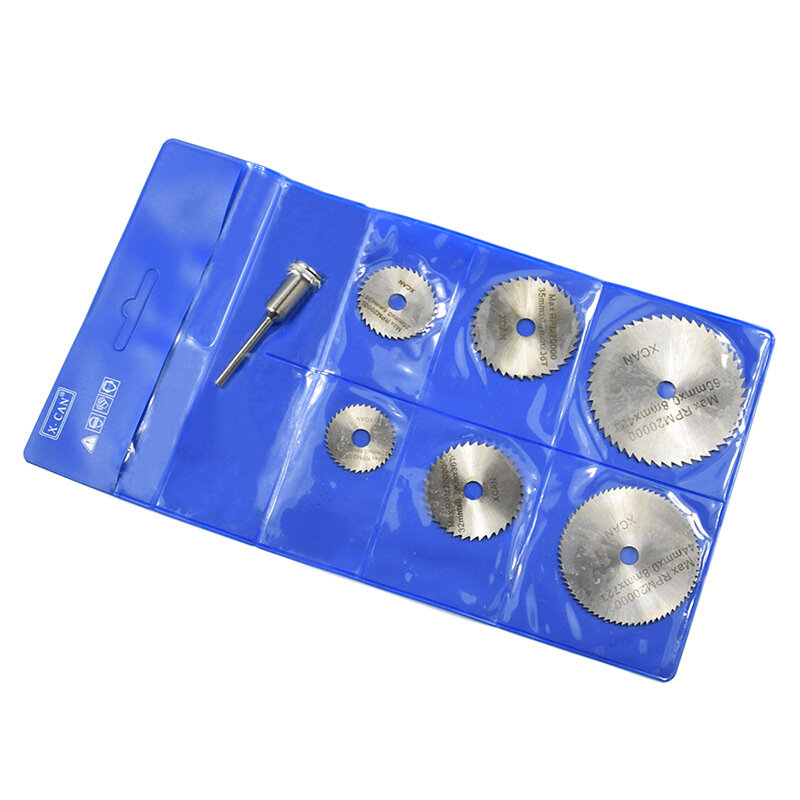 7Pcs Dremel Accessoires Rotary Tool Circulaire Zaagbladen Doorslijpschijven Voor Mini Boor Hout Snijden Power Tool 22/25/32/35/44/50Mm
