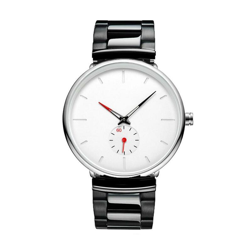 Reloj de pulsera de acero inoxidable para hombre, cronógrafo de marca personalizado, esfera pequeña, resistente al agua, a la moda