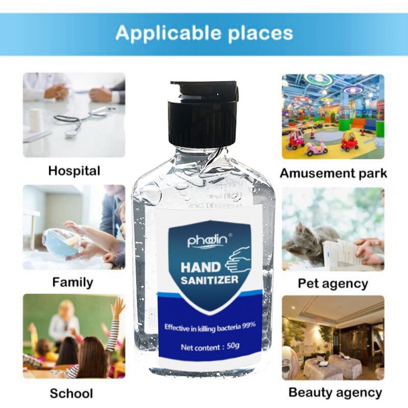 50ml desinfecção desinfetante para as mãos anti-bacteriano lavagem rápida absorvente gel desinfetante para as mãos #
