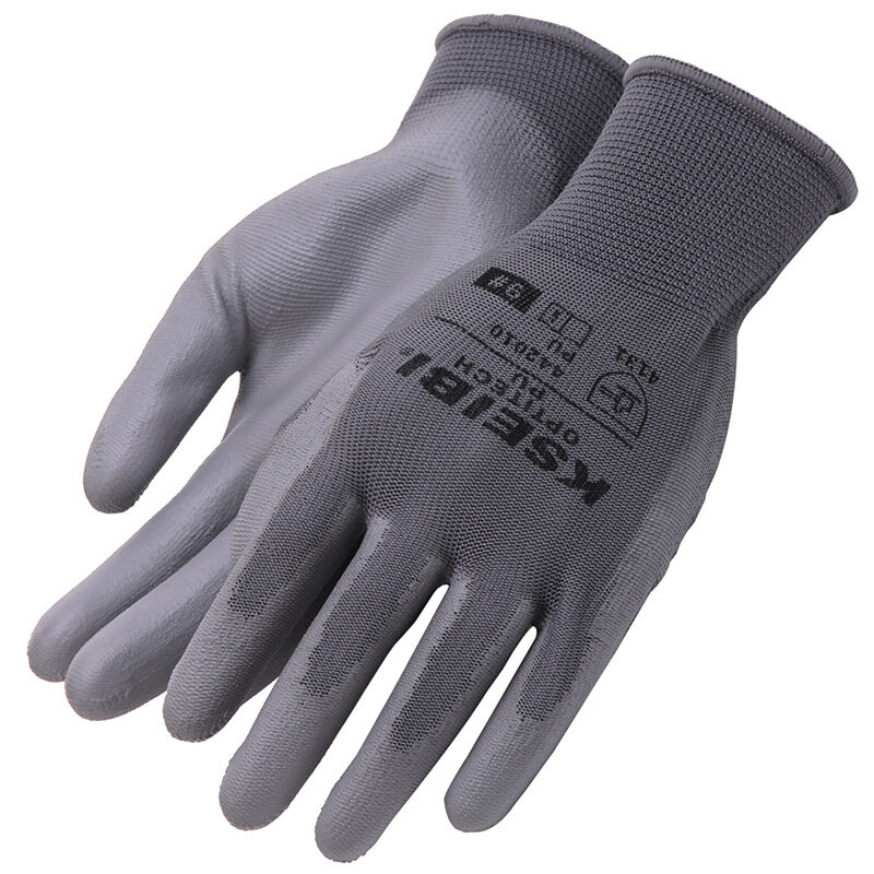 Gants de travail pour le jardinage, 1 paire, en PU Fiber de Polyester, antidérapants et durables, gants de sécurité pour la Protection des mains