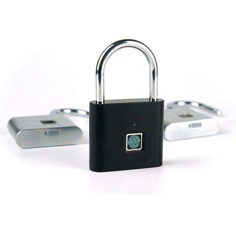 Akumulator USB szybkie odblokowanie/łatwe do przenoszenia inteligentna kłódka na odcisk palca/bezkluczykowy zamek biometryczny USB/fechadura biometrica/candado nfc