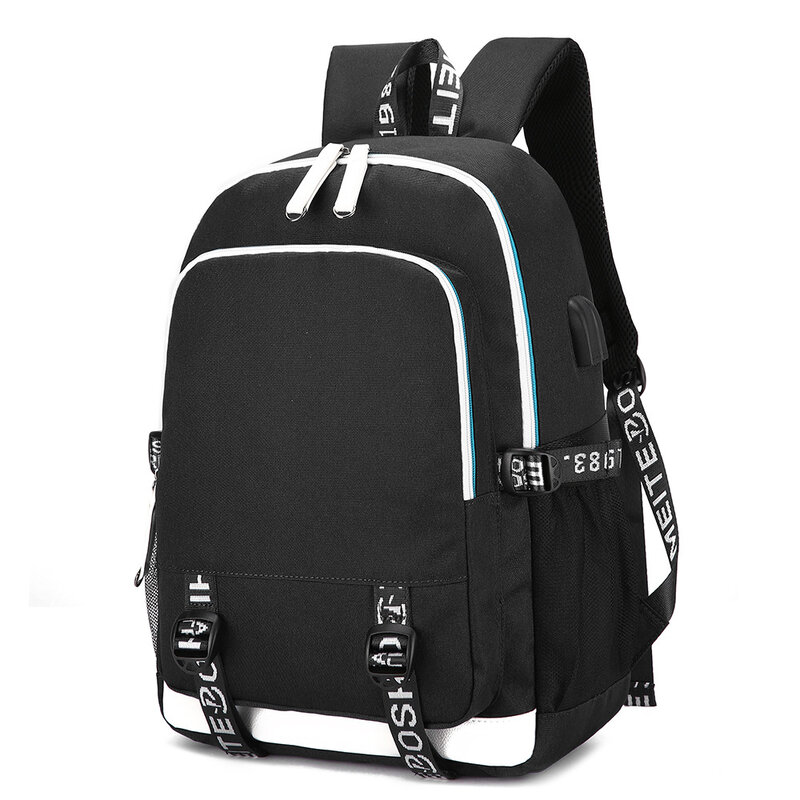 Disney beleza e a besta sacos de escola adolescente usb carregamento portátil mochila para meninos meninas estudante saco de livro mochila viagem