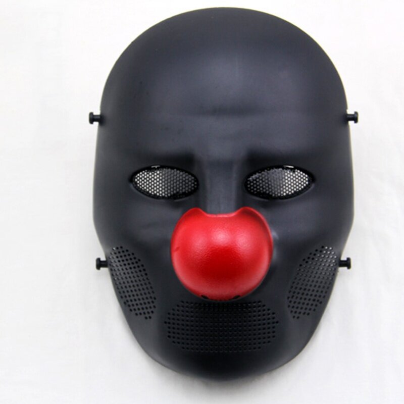 Joker Tactical czaszka maska do paintballa pełna twarz Airsoft wojskowy Wargame kostium klauna Masquerade Cosplay impreza z okazji Halloween maski