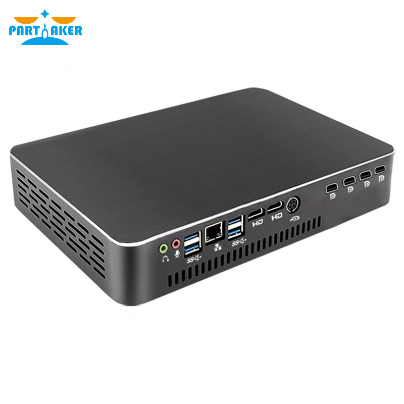 Partaker – Mini PC de bureau B19 E3-1231V3 avec P1000 4G, ordinateur dédié à la conception, montage et modélisation vidéo