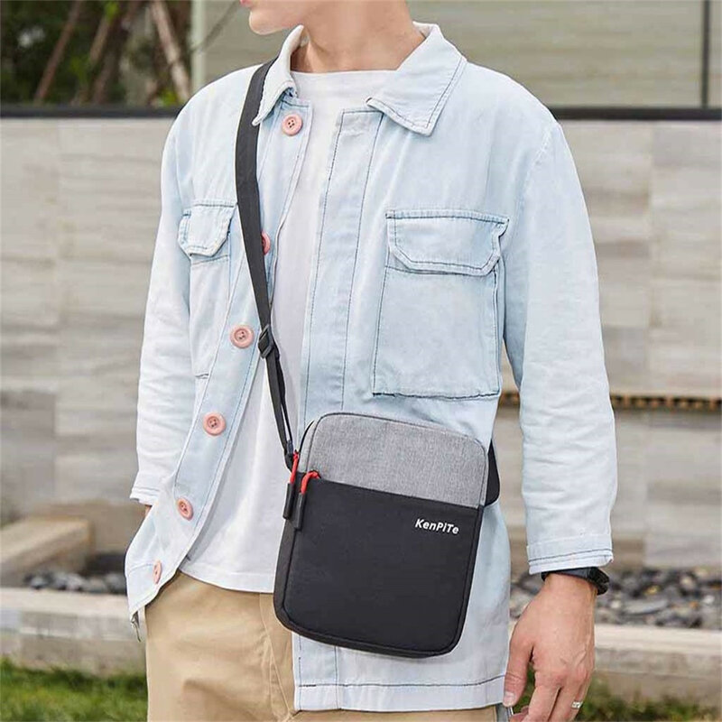 Men Diagonal Mini Shoulder Multi-Function Mobile Phone Bag Outdoor Sports Bag Handbag Dropshipping