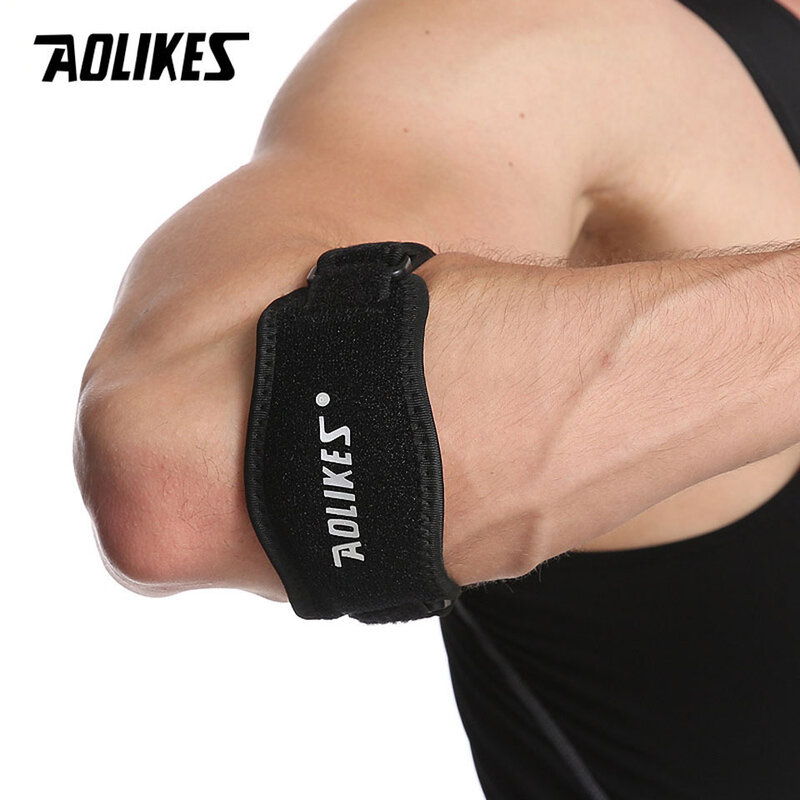 AOLIKES 1PCS Adjustable Basketball Badminton Tennis Golf Elbow Support Golfer's Strap Elbow Pads Lateral Pain Syndrome Brace