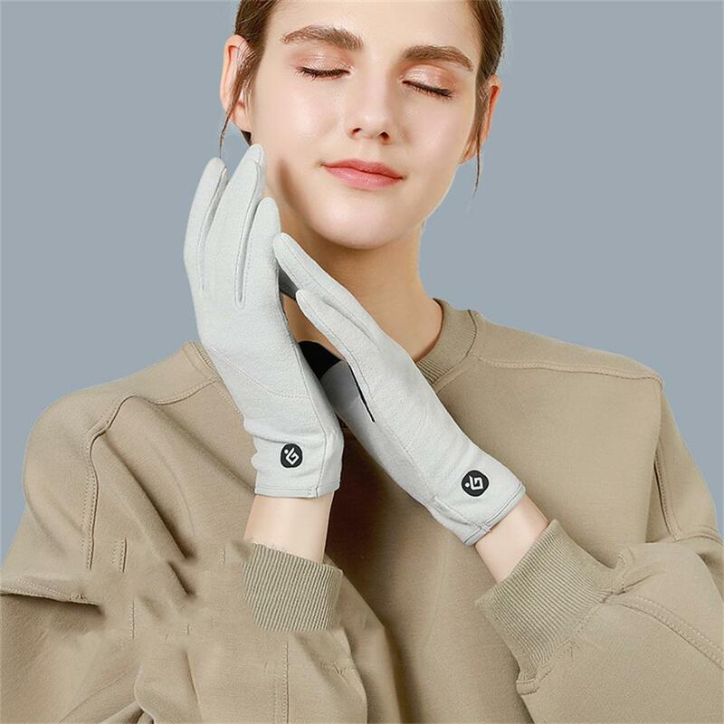 1 Paar Handschoenen Outdoor Warm Fietsen Zelfopwarming Touch-Screen Antislip Handschoenen