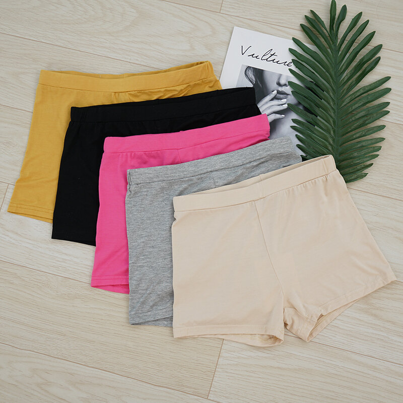 Shorts de segurança magras para mulheres, eco-friendly, preto, branco, cinza, verão, outono, m30225, 2 ou 3pcs