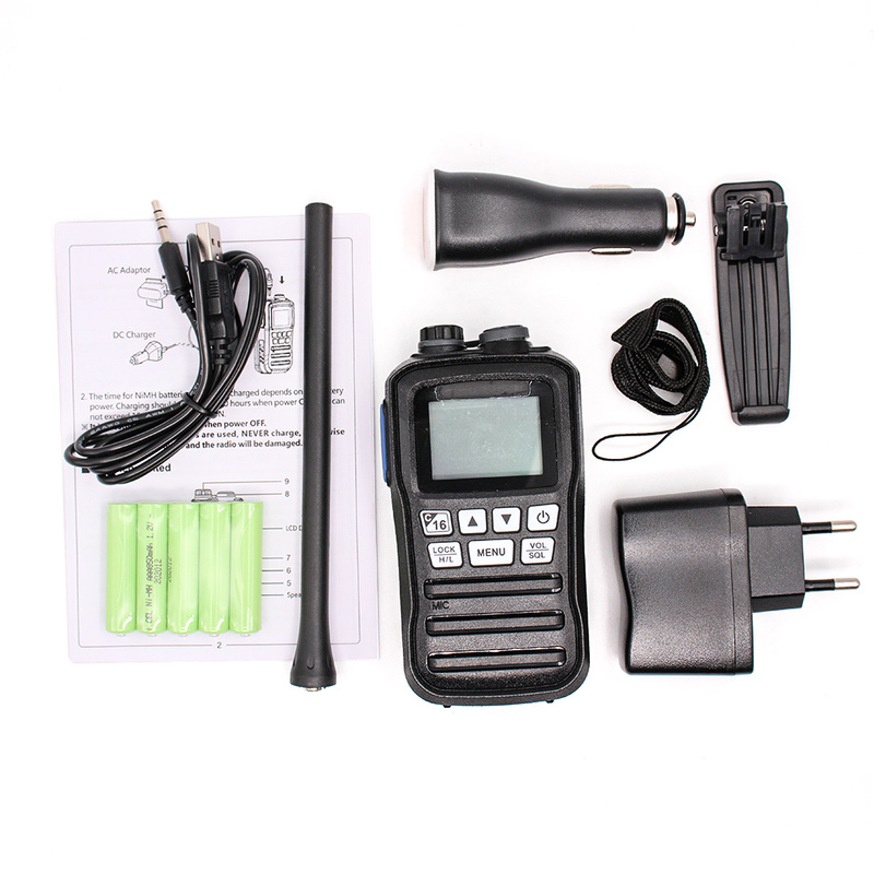 Transceptor VHF RS-25M, walkie-talkie portátil IP67, Radio bidireccional