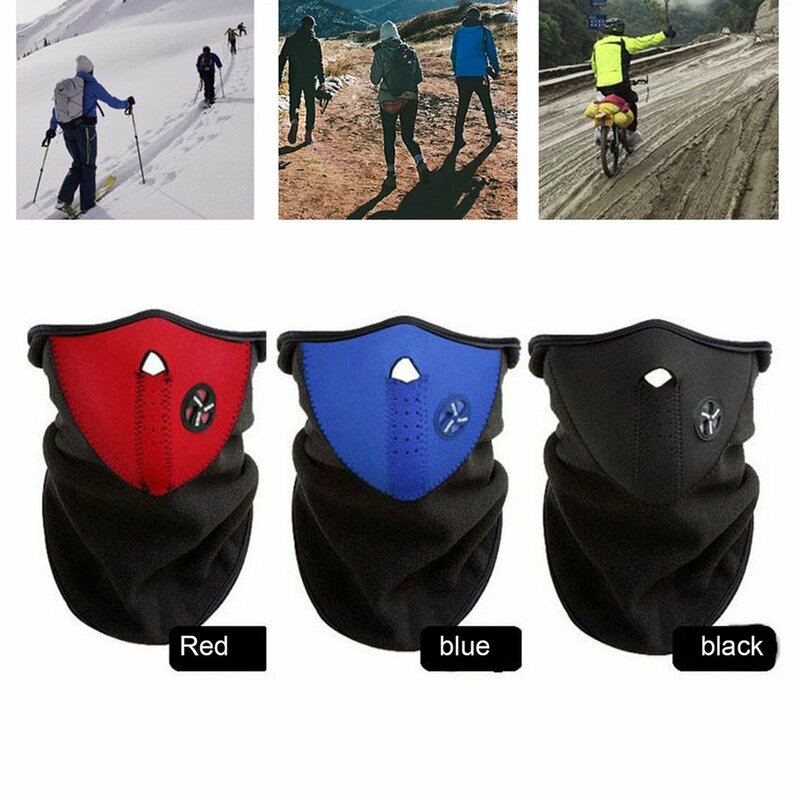 Mężczyźni/kobiety maska narciarska na twarz śnieg ciepła pluszowa maska na szyję narty skuterowe sanki na zewnątrz odporne na zimno sport szalik bezpieczeństwa zima