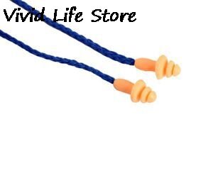 1pcs Soft Silicone Corded Reusable Ear Plugs Washable Noise Defense Hearing Protection Earplugs 3M Anti 25dB Noise
