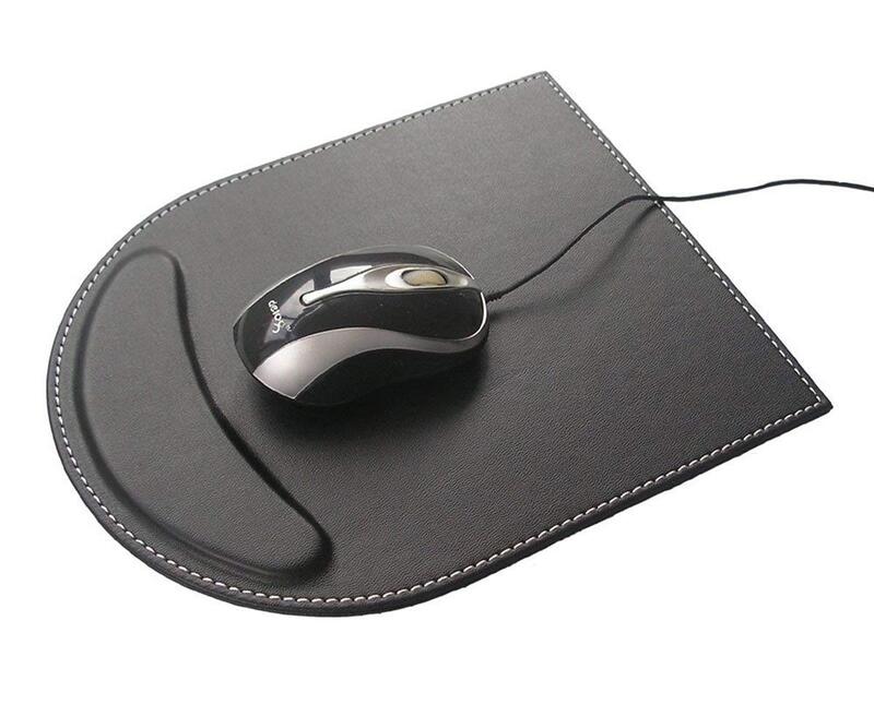 게임용 노트북 PU 가죽 대형 마우스 매트, 사무실 책상 액세서리, 컴퓨터 도타 미끄럼 방지 마우스 패드, 손목 받침대 포함
