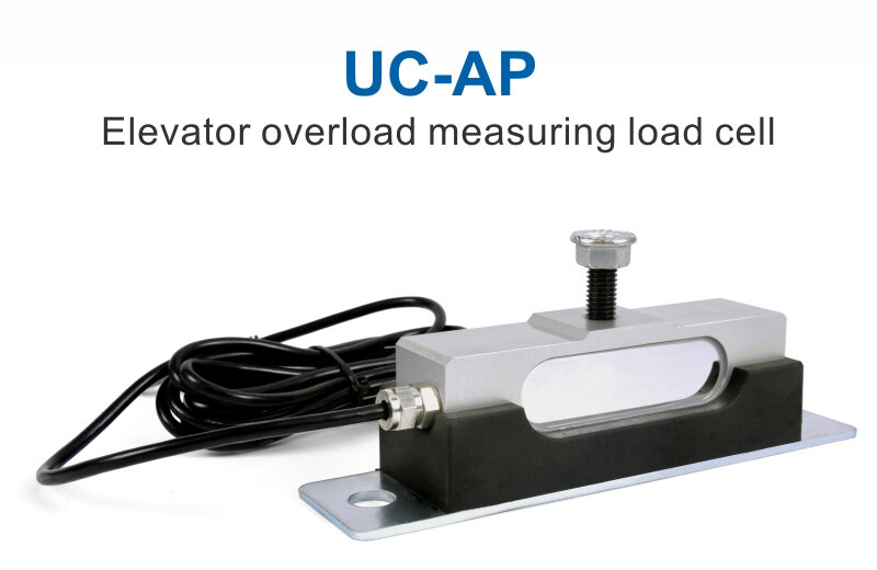 Cabina de compresión para elevador de UC-AP-B rectangular, sensor de células de carga debajo del elevador, con almohadilla de goma antivibración