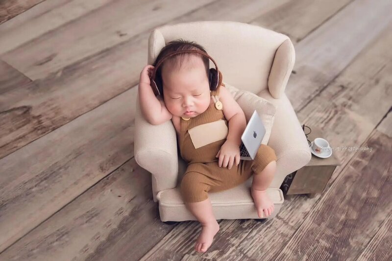 Fotografia Prop Mini Laptop neonato servizio accessori puntelli creativi bambino tema moderno fotografia decorazione romanzo ornamento