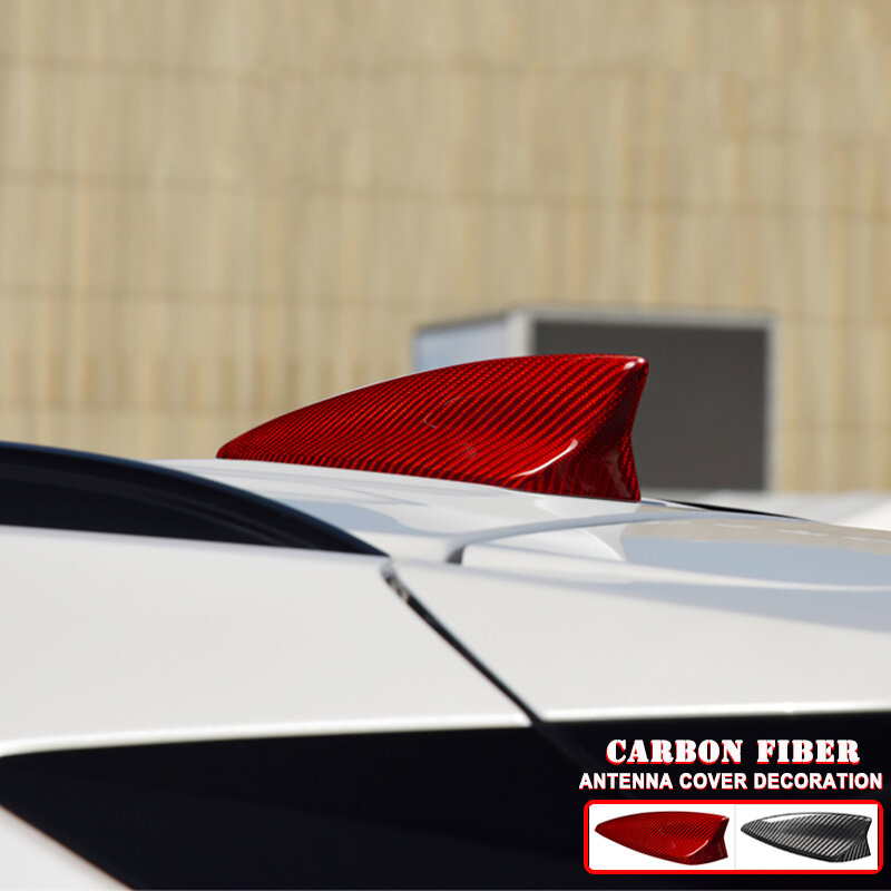 Carbon Fiber for Chevrolet Camaro 2016-2020 Accessories Car Roof Antenna Cover Shark Fin Aerials Sticker Car Styling Exteriors