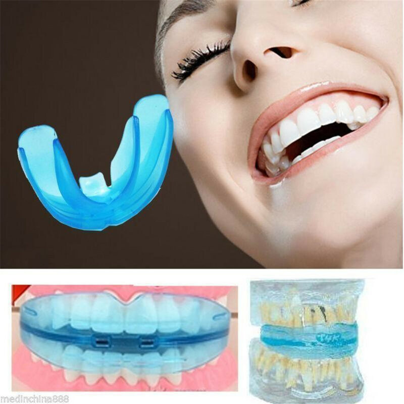 เครื่องมือจัดฟันเครื่องมือจัดฟันซิลิโคน1ชิ้นอุปกรณ์จัดตำแหน่งที่ยึดฟันป้องกันการนอนกัดฟันที่ยึดฟัน