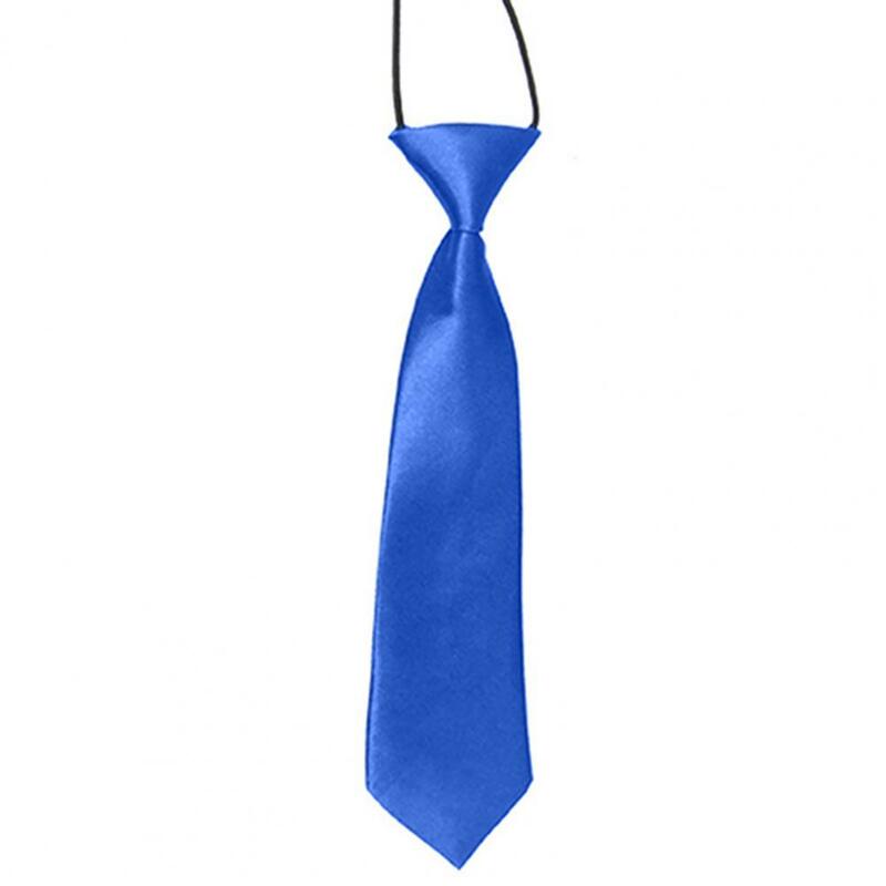 Krawaty szkolni chłopcy dzieci dzieci dziecko bankiet weselny jednolity kolor elastyczna gumka krawat