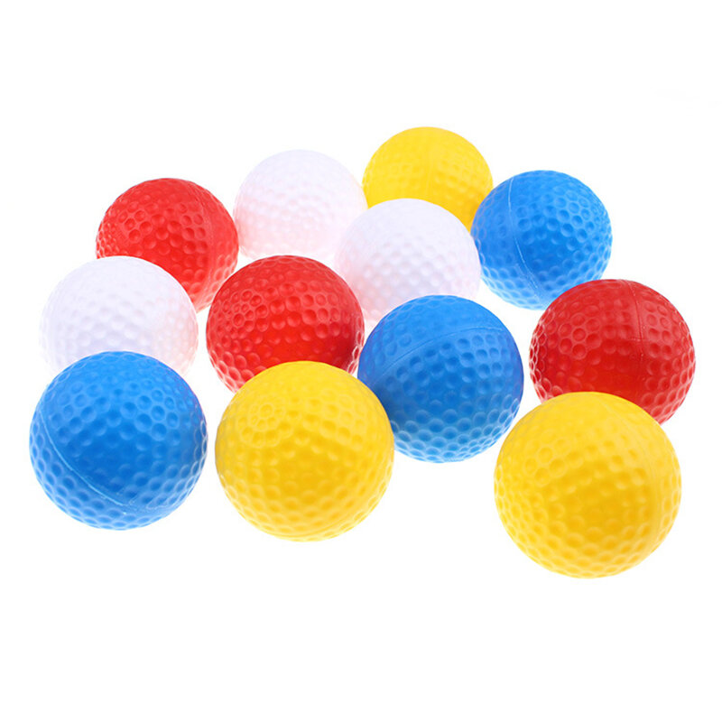Crestgolf bola de golfe de plástico transparente, durável, oco, 4 cores, para treinamento