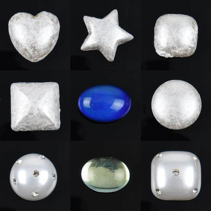 Abalorios para zapatos de 1 piezas, decoraciones de perlas, gemas cruzadas de colores, accesorios de pulsera, círculo de estrellas, piedra cuadrada