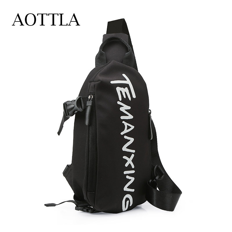 AOTTLA Chest Bag Crossbody Backpack Men Waterproof Oxford Cloth Shoulder Bag Women's 2021 Casual Messenger Bag Unisex Small Bag