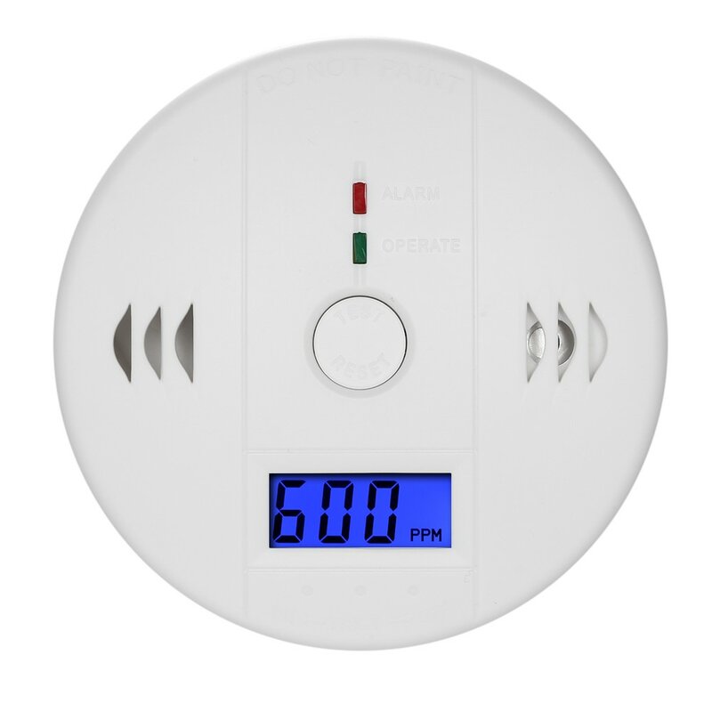 Wykrywacz tlenku węgla niezależne czujnik gazu CO wyświetlacz LCD 85dB Alarm ostrzegawczy bezpieczeństwo w domu