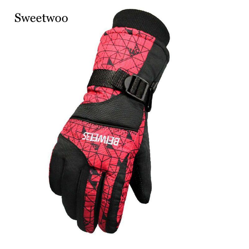 Sweetwoo 2019 Nieuwe Winter Warme Handschoenen Mannen Ski Handschoenen Vrouwen Snowboard Handschoenen Sneeuwscooter Motorrijden Winter Handschoenen Winddicht