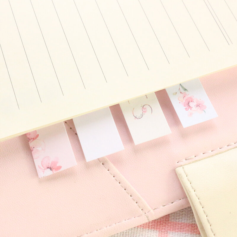 Domikee nowy śliczne kawaii Cherry blossom projekt notatnik zestaw uczeń biurowy cukierki karteczki samoprzylepne artykuły papiernicze 160 sztuk