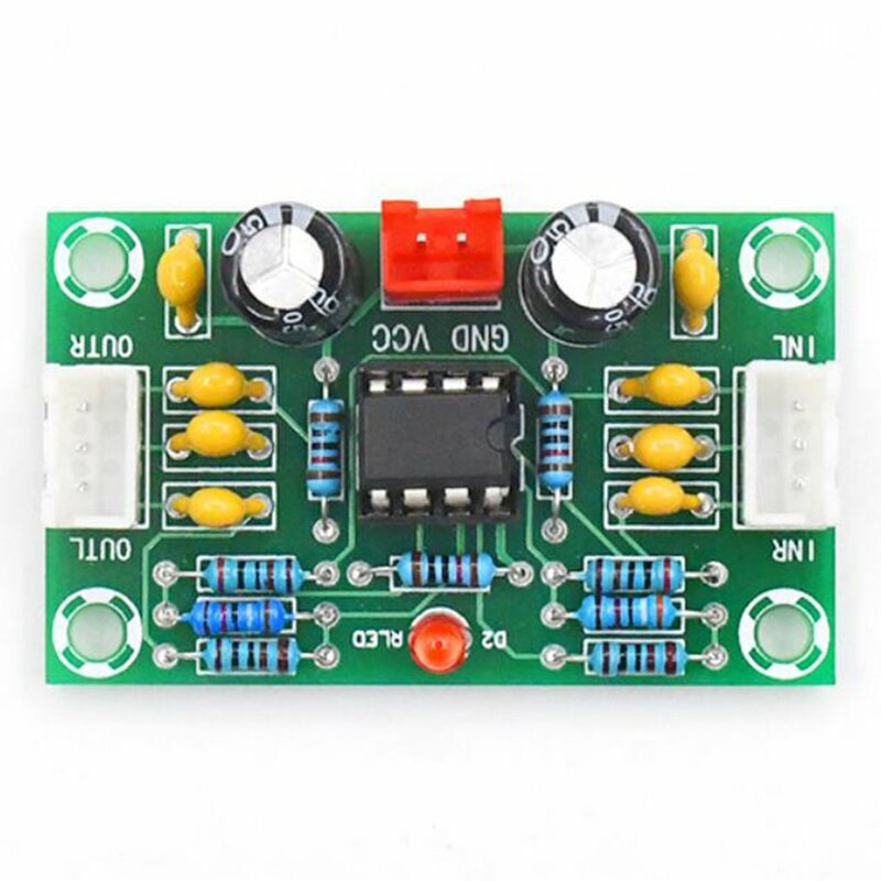 Mini pré-amplificador op amplificador módulo duplo canal ne5532 pré-amplificador tone placa 5 vezes ampla tensão 12-30 v G10-004