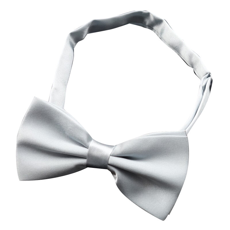 Ikepeibao Black Mens Formal Satin Banded Pre-tied Bow Tie Bowknot Free Shipping