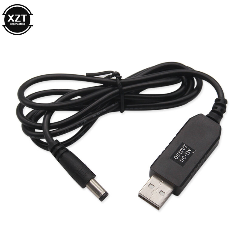 USB-кабель для зарядки от 5 В до 9 В/12 В постоянного тока, Адаптер источника питания для маршрутизатора, Повышающий Модуль, повышающий преобразователь, провод 2,1x5,5 мм