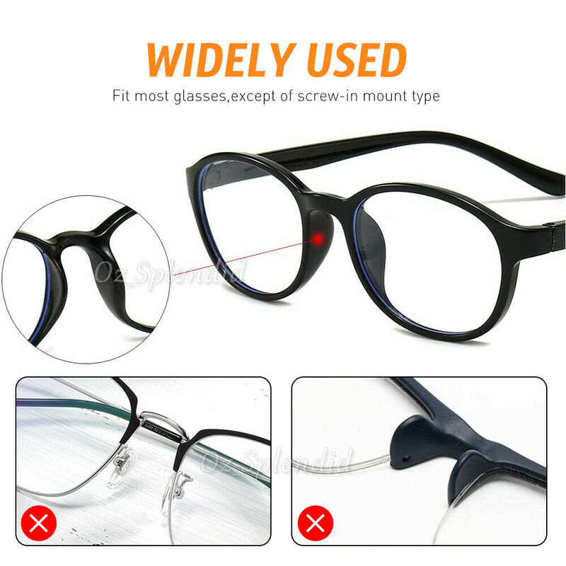 Set Bantalan Hidung Silikon Anti-selip Tempel untuk Kacamata Hitam Kacamata Antiselip Aksesori Nosepad Tipis