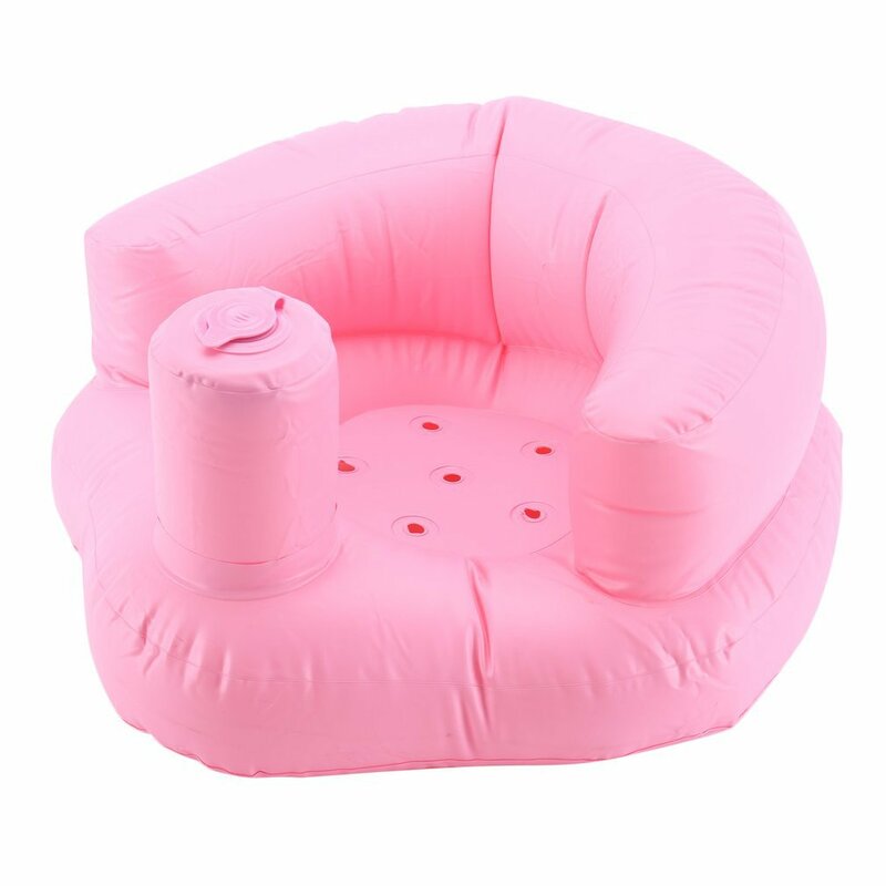 Sofá e cadeira inflável do bebê, infantil alargado e espessado, confortável, portátil, aprender assento, design engraçado