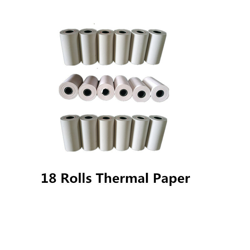24 gulungan Universal 57x30mm kertas penerimaan termal untuk Mini 58mm tanpa warna Bluetooth printer penerimaan termal Papel Termica