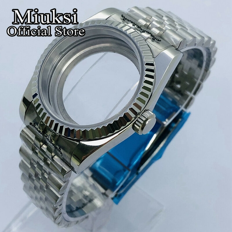 Miuksi 36mm/40mm sapphire glass watch case fit NH35 NH36 NH34 ETA2824 2836 Mingzhu DG2813 3804 Miyota8205 8215 PT5000 movement