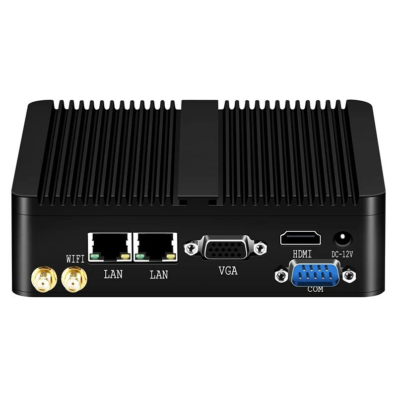 XCY Quạt Không Cánh Mini PC Intel Celeron J1900 Quad Lõi Kép Ethernet RS232 Windows Linux HDMI VGA 4XUSB WiFi Công Nghiệp máy Tính