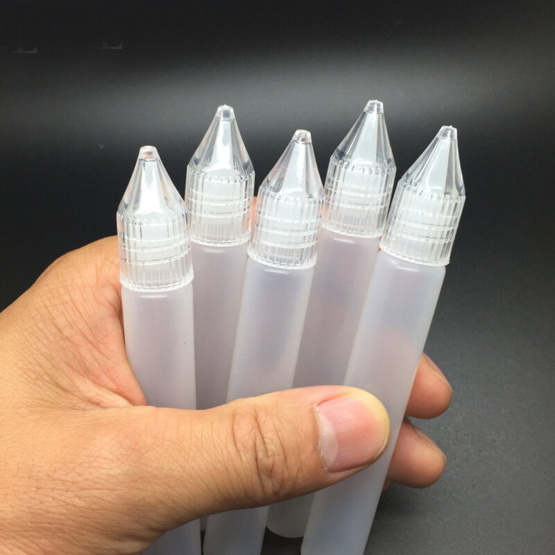 5pcs 15/30ML Precision Tip Applicator Pen Bottle Empty Glue Bottle for Small Gluing Projects DIY Quilling Craft Painting