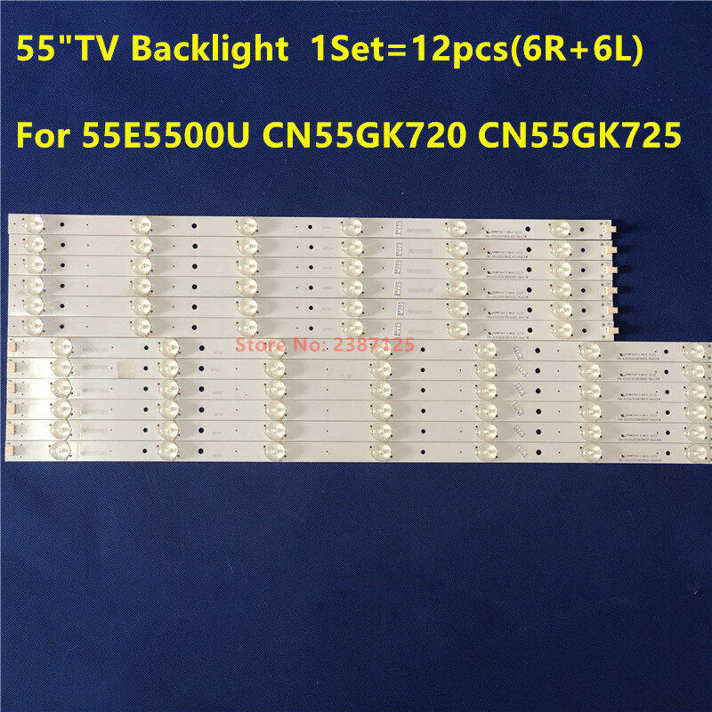 CRH-K553535T0613R4CF-Rev1.1 CRH-K553535T0613L4CF-Rev1.1 Strip LED untuk 55E5500U CN55GK720 PLDED5515-B-UHD PLED5529A-C