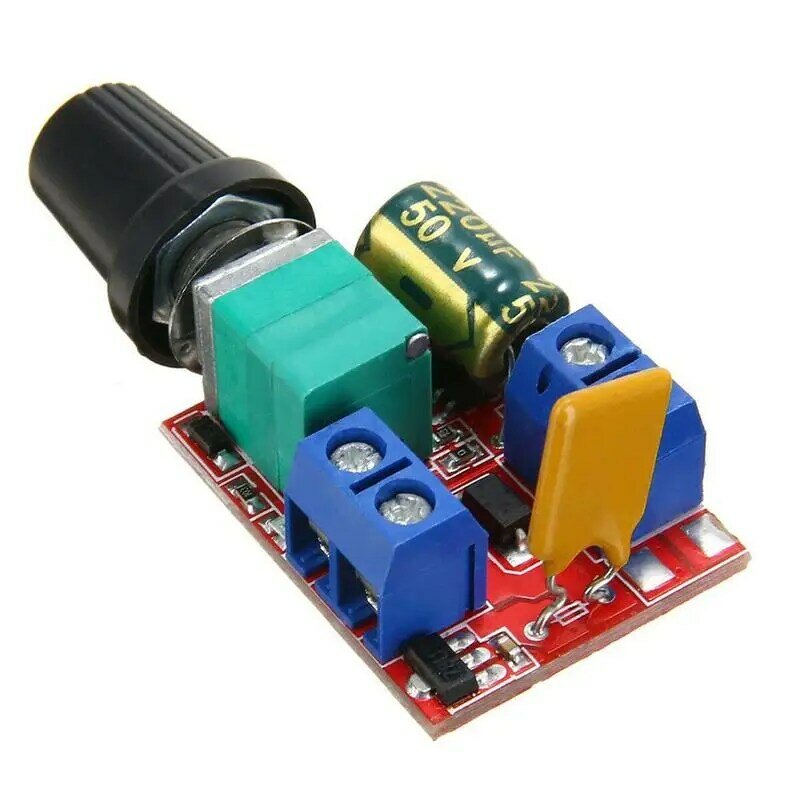 Светодиодный диммер вентилятора Скорость контроллер Регулируемый переключатель мини-двигатель постоянного тока контроллер скорости ШИМ Скорость контроллер 5V6 12 24 35V Скорость переключатель
