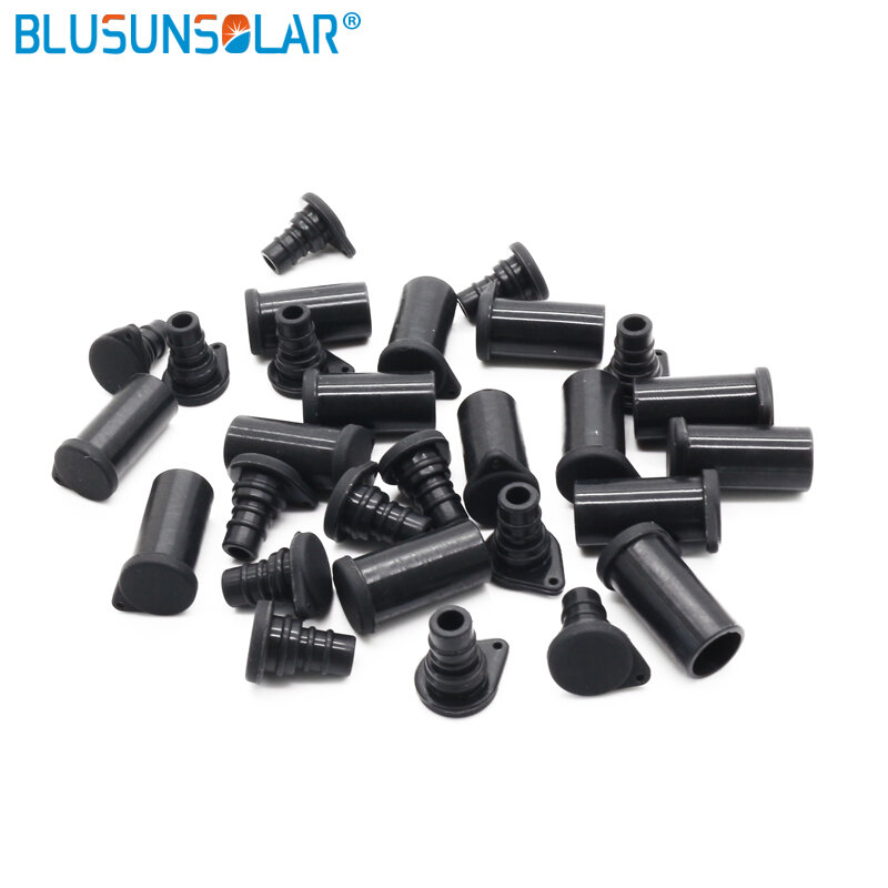 BLUESUNSOLAR – connecteur solaire PV, 5 paires/lot, bouchon Anti-poussière, accessoires en plastique, couvercle de protection en caoutchouc