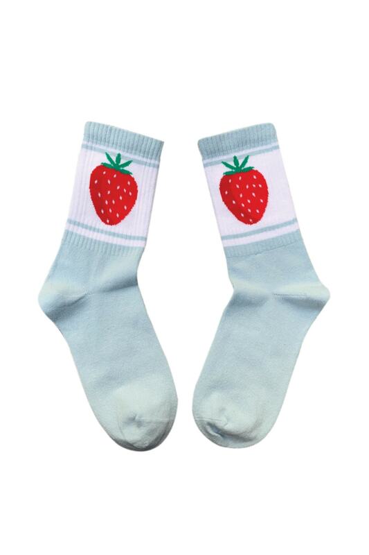 Красочные носки с фруктовым узором в стиле унисекс, 8 шт. (две коробки)