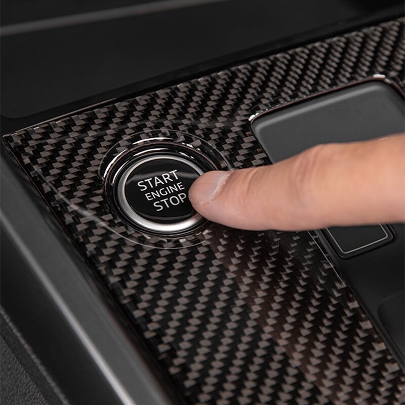 Carbon Fiber Center Konsole Getriebe Shift Panel Dekoration Abdeckung Trim Für Audi A3 8Y 2021 LHD Innen Zubehör Auto Styling