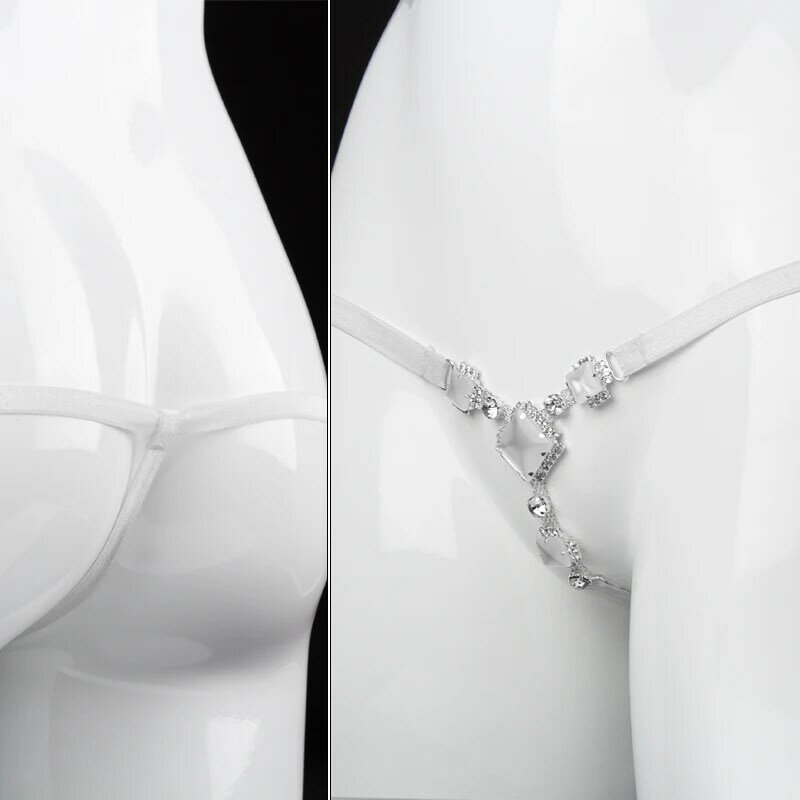 Transparente t pant exótico feminino chemise vestuário de vidro sexy lingerie porno bondage restrições sexo adulto lingerie sexy quente erótico