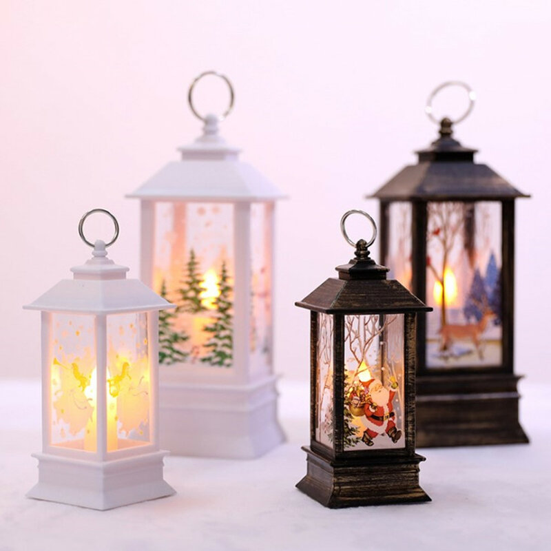 Kerst-Vela de Navidad con luz Led para el hogar, decoración de árbol de Navidad, 1 piezas