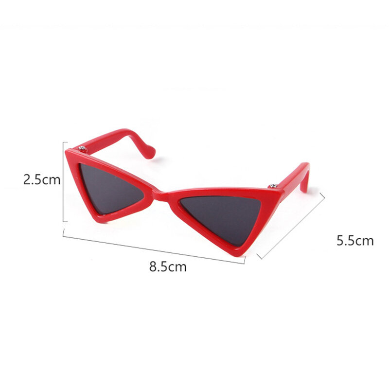 Fashion Pet Sunglasses Triangle Cat Glasses For Small Cat Dog Eye-Wear Glasses Lovely Kitten Lenses Pet Accessories Photos Prop