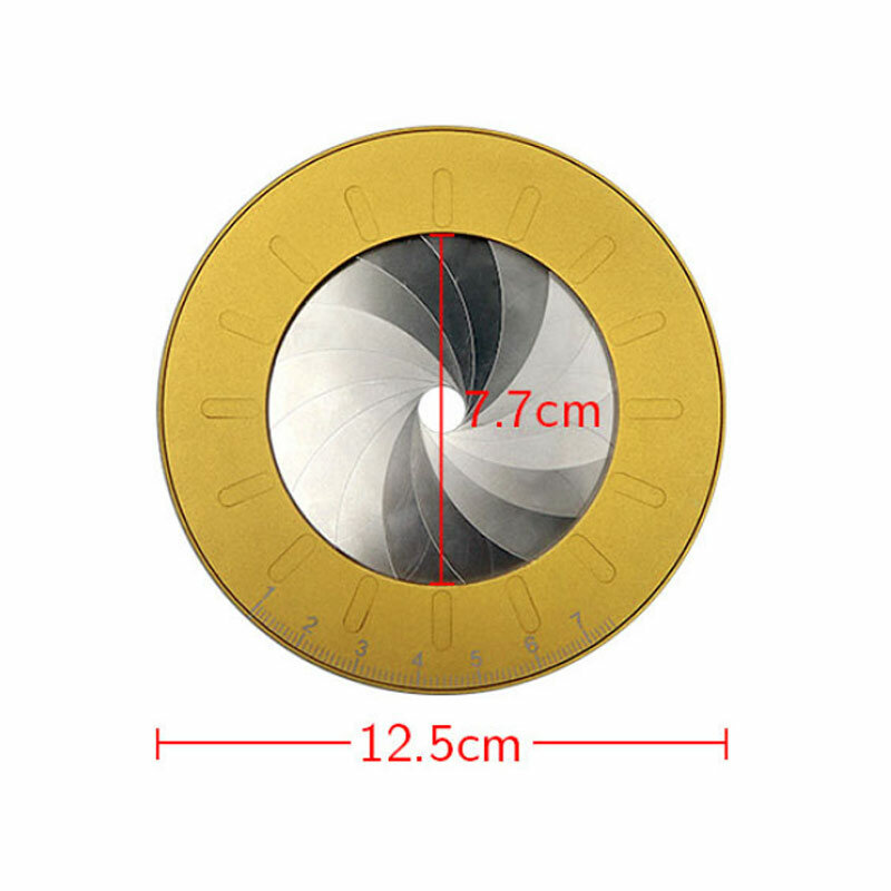 Twórczy obrotowy okrągły 304 ze stali nierdzewnej elastyczne koło linijka do rysunków kompas wielofunkcyjne regulowane metalowe narzędzie pomiarowe
