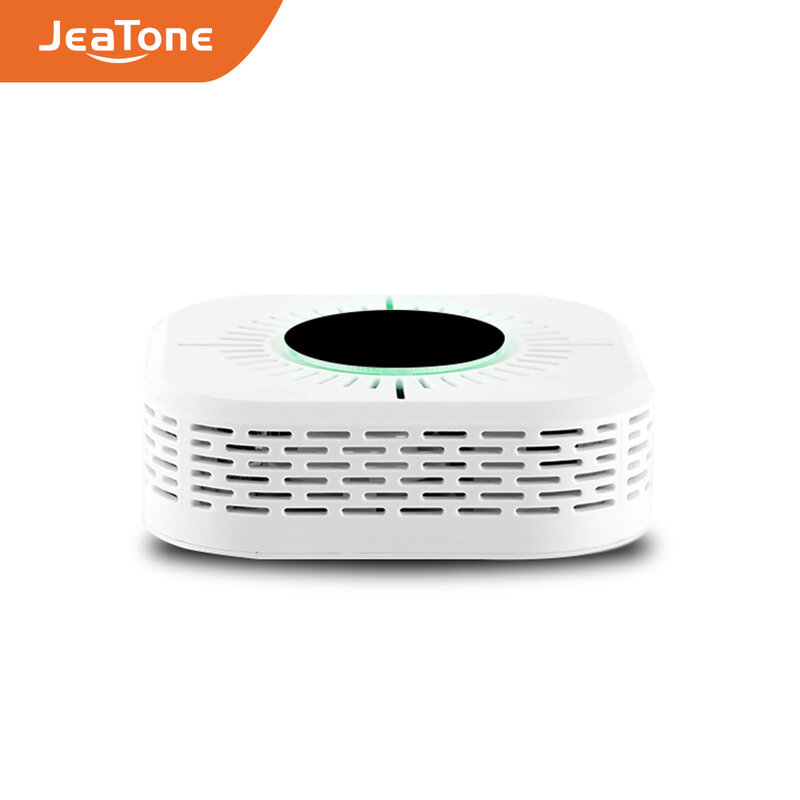JeaTone-alarma inalámbrica de 433MHz Detector de humo/monóxido de carbono, Sensor independiente, alarma de Casa de 360 grados para seguridad en jardín/hogar