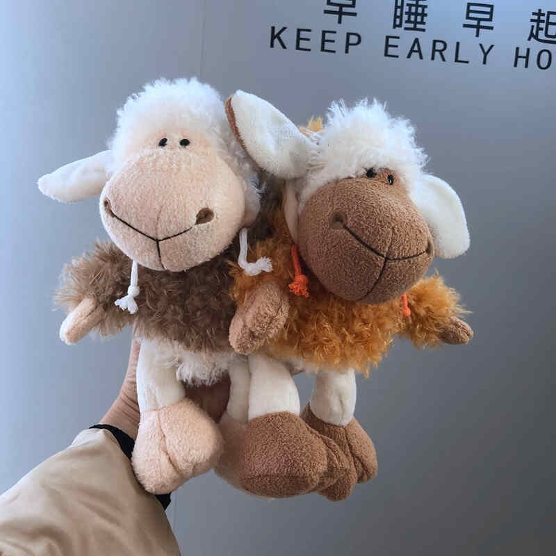 25cm Cute Design Sheep Plush Toys Pink Lucy Jolly Mah Little Lamb Stuffed Animal Toy Dolls In Wolf's Clothing For Children Gift