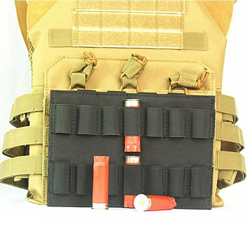 Tático 14 redondo escudo espingarda munição bolsa para acessórios de caça militar compartimento titular saco